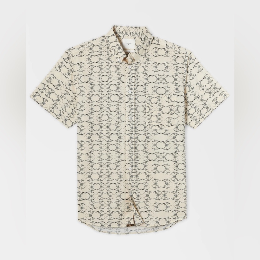 Billy Reid  pelican short sleeve Men's button down Shirt